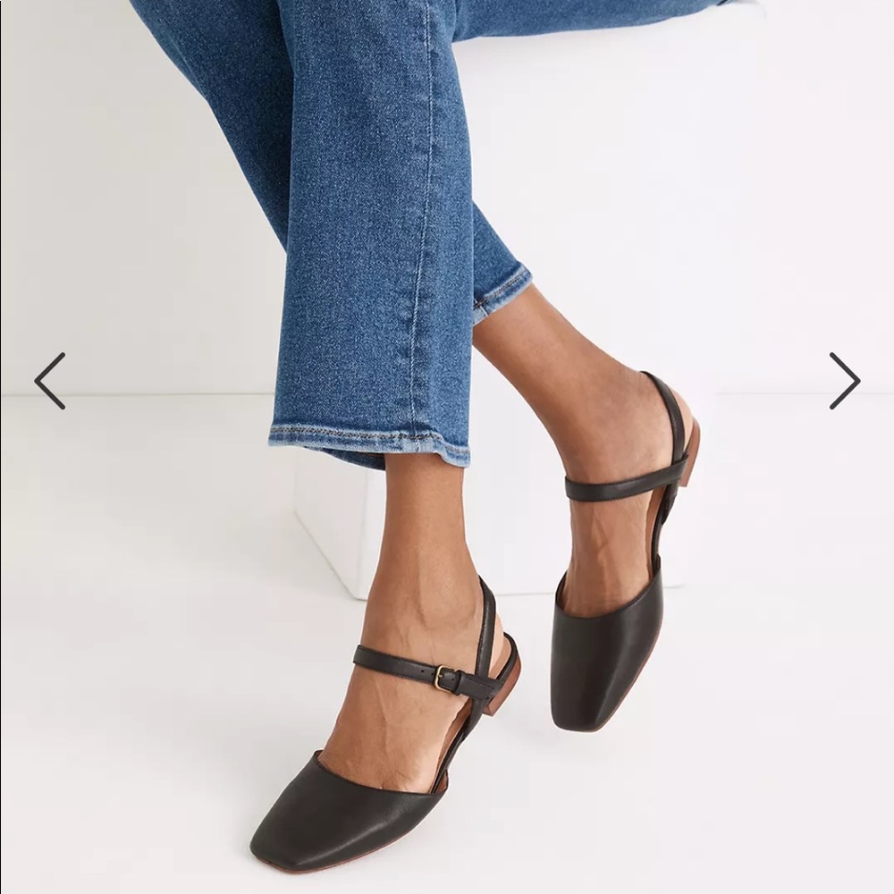 Madewell Jeanne sling backs